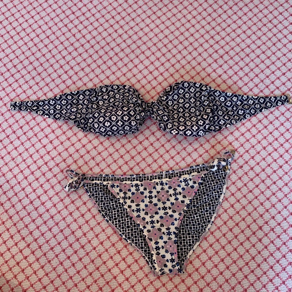Tory Burch bathing suit with reversible bottom